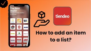 How to add an item to your list in Tiendeo?