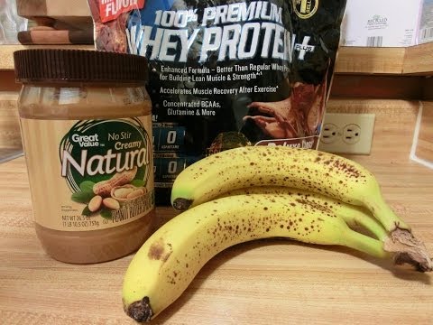 Powerful Peanut Butter Banana Chocolate Protein Shake
