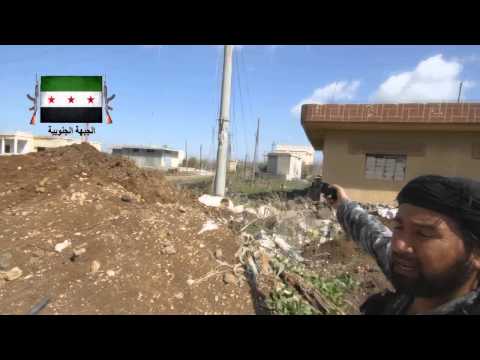 لقاء مع القائد الميداني للواء العز أبو قيس على جبهة تلة غرين في ريف درعا