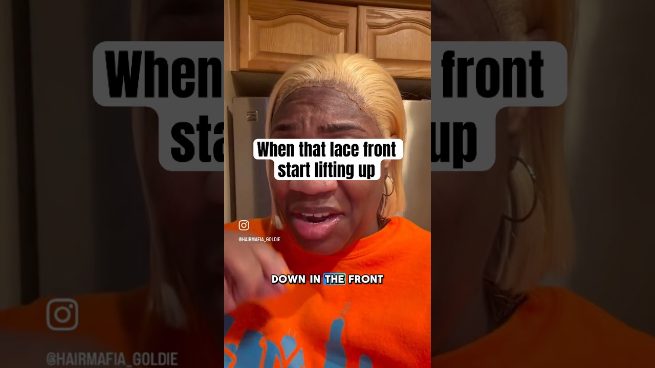 Best glue for lace frontal #hairtutorial #lacefrontalwig