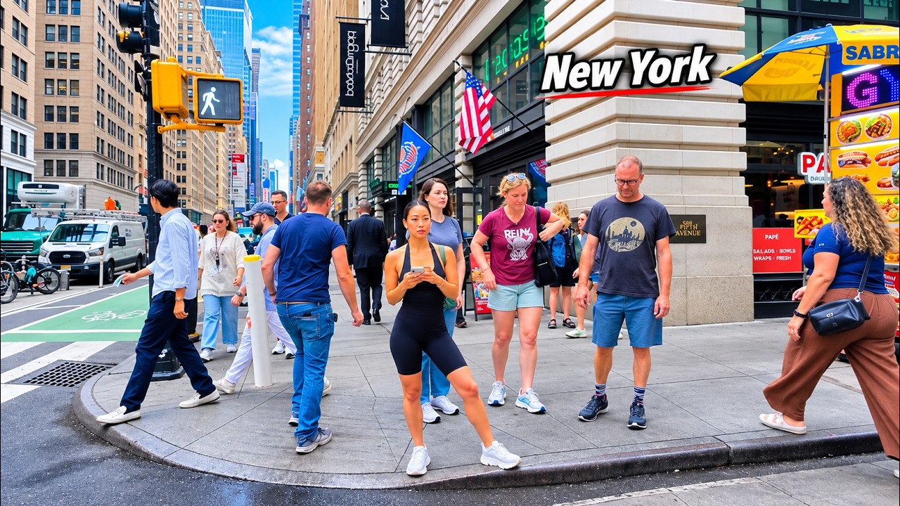This Is 7th Avenue NYC In Summer 4k Walking Tour