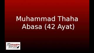 Download lagu Muhammad Thaha - Abasa mp3 Download lagu Muhammad Thaha - Abasa mp3