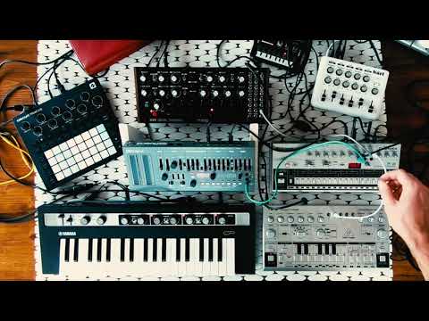 Ambient acid jam w/ Yamaha Reface CP, Roland TR-06 & SH-01A, Behringer TD-3 and Moog DFAM