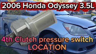 2005-2010(3rd generation) Honda Odyssey 3.5L 4th Clutch pressure switch LOCATION
