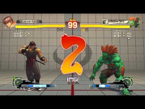 Ultra Street Fighter IV battle: Guy vs Blanka