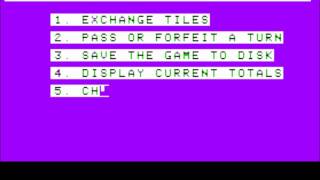 Monty Plays Scrabble for the Apple II