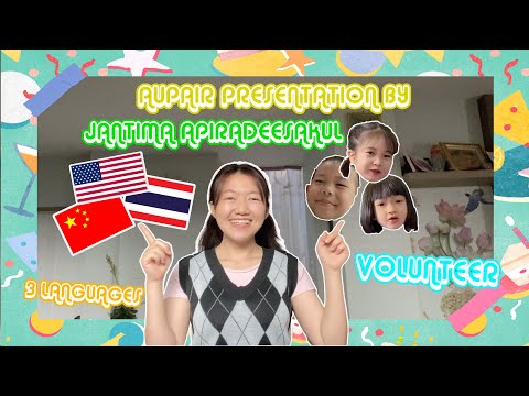 Thai Au Pair Jantima, 24 Eurpair Video Profile