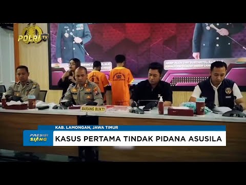 POLRES LAMONGAN GELAR PENGUNGKAPAN KASUS TINDAK PIDANA ASUSILA DAN KASUS PERDAGANGAN ORANG