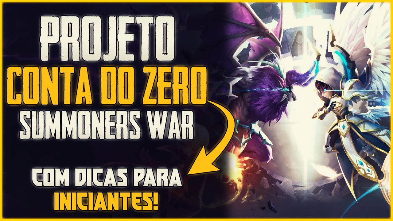 PROJETO CONTA DO ZERO NO SUMMONERS QUE SORTEAREI COM O PVE TODO PRONTO! (COM DICAS PARA INICIANTES)