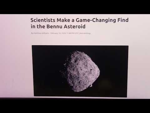 Scientists Make a Game Changing Find in the Bennu Asteroid...Life is Absolutely in Space...Proven