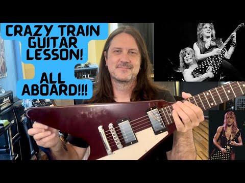 How To Play Crazy Train Guitar Lesson - Randy Rhoads Techniques