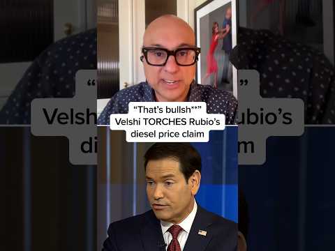 'That's bullsh**': Velshi TORCHES Rubio's diesel price claim
