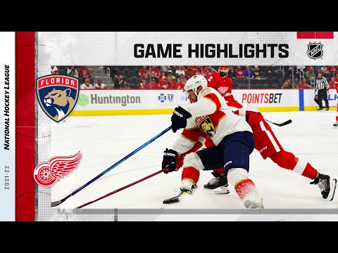 Panthers @ Red Wings 10/29/21 | NHL Highlights