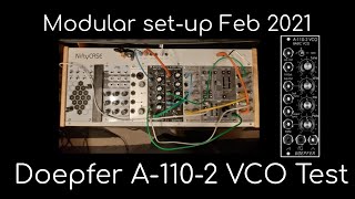 Video thumbnail for Doepfer A-110-2 VCO sound test (plus modular rig update) by abominable music