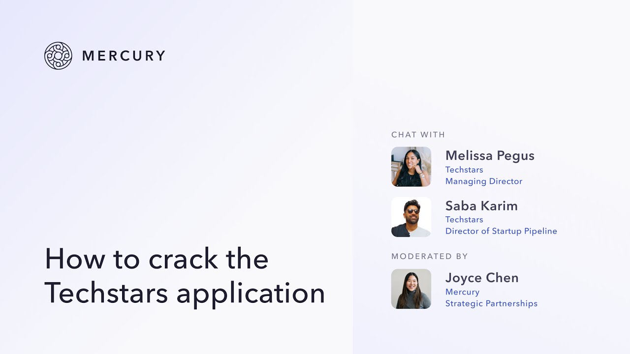 How to crack the Techstars application - YouTube