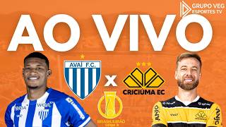 AVAÍ X CRICIÚMA - AO VIVO