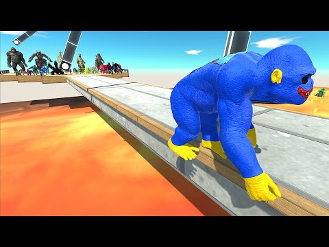 ROTATION TRAP WHO WILL BE BAT INTO LAVA - Animal Revolt Battle Simulator