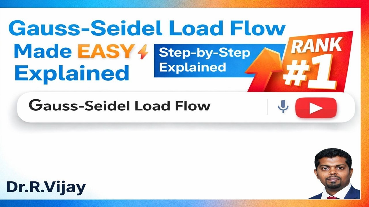 Gauss-Seidel Load Flow Made EASY⚡ | Step-by-Step Explained