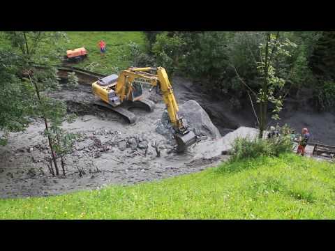 Schlammlawine Mitteldorf, Osttirol 05-08-2017 (With music from the Top Gun Soundtrack)
