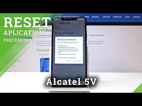 How to Reset App Preferences on Alcatel 5V - Default App Settings