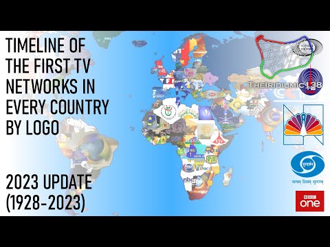 Timeline of the First TV Networks in Every Country (2023 REMAKE) (1928-2023)