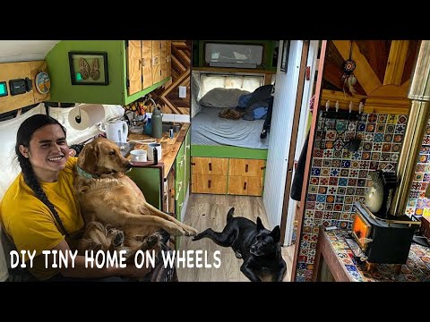 School Bus Tour - Self Built Off-Grid Tiny Home