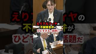 えりアルフィヤのひどすぎる国会答弁が話題だ #政治 #shorts