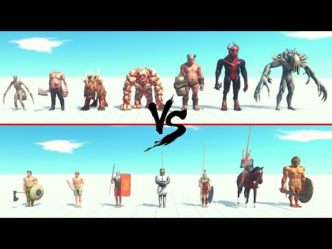 Infernals Faction Vs Ancient Humans Faction ARBS | Animal Revolt Battle Simulator