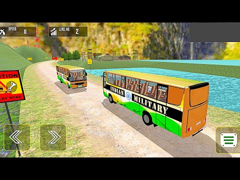 US Army Bus Driving Simulator 2023 - Soldier Military Coach Transporter Duty - Android GamePlay #02