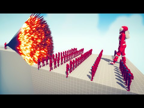 100x AMONG US UNITS + GIANT vs EVERY GOD - Totally Accurate Battle Simulator TABS