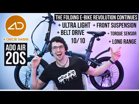 ADO AIR 20S E-Bike Review: The AIR SUCCESSOR! (Suspension + Ultra-Light + Belt Drive + Foldable)