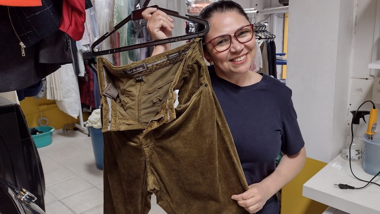 COMO LAVAR UMA CALÇA DE VELUDO EM CASA!