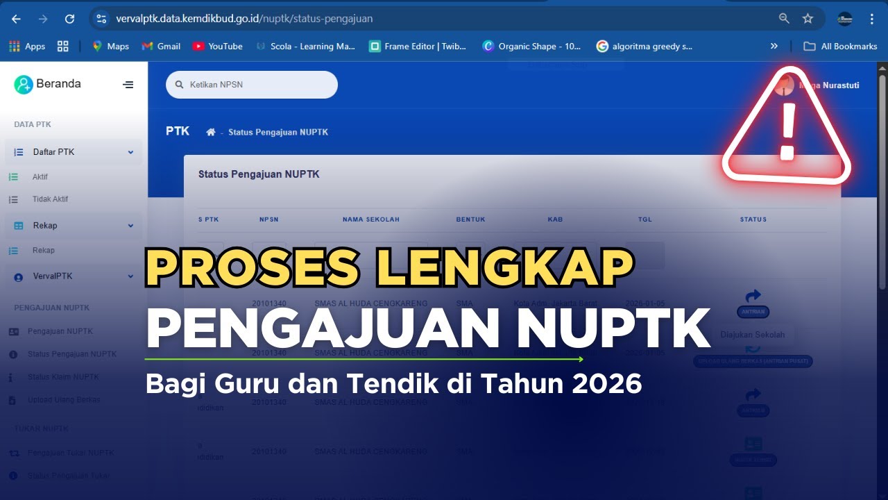 CARA MENGAJUKAN NUPTK BAGI GURU DAN TENDIK | Tahun 2026