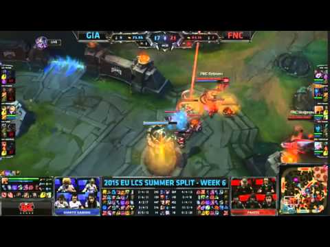 Fnatic vs Giants Gaming LCS EU 150702 Combat Final