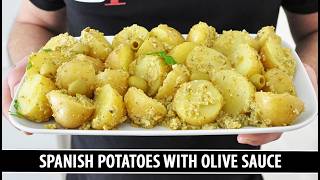 Spanish Potatoes with Olive Sauce | One of Spain's BEST-KEPT Secrets