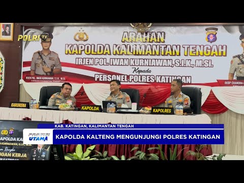 KAPOLDA KALTENG MELAKSANAKAN KUNJUNGAN KERJA KE POLRES KATINGAN