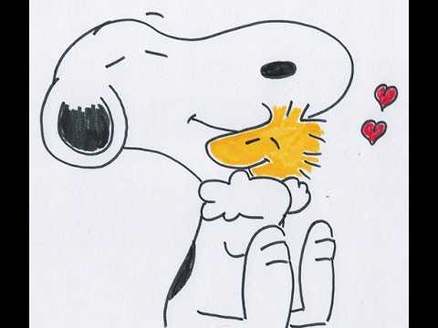 Drawing Snoopy and Woodstock from The Peanuts