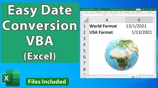 Easy Date Conversion with VBA - Excel VBA Quickie 6