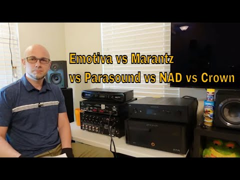 Emotiva XPA Gen 3 vs NAD vs Parasound vs Marantz vs Crown| Amplifiers for Home theater, Music Gaming