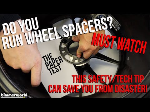 MUST WATCH if you run WHEEL SPACERS - VERY important SAFETY tip!!!
