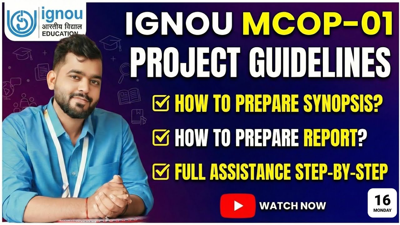 🎓 IGNOU M.Com MCOP-01 Project Guidelines | Step-by-Step Guide 2026 📚 | Complete Process Explained