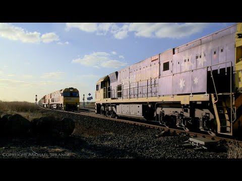 5MA5 & 2PM6 Freight Trains Cross At Gheringhap (10/12/2020) - PoathTV Australian Railways