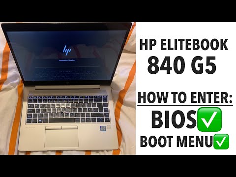 HP Elitebook 840 G5 - How To Enter Bios Settings & Boot Menu Options