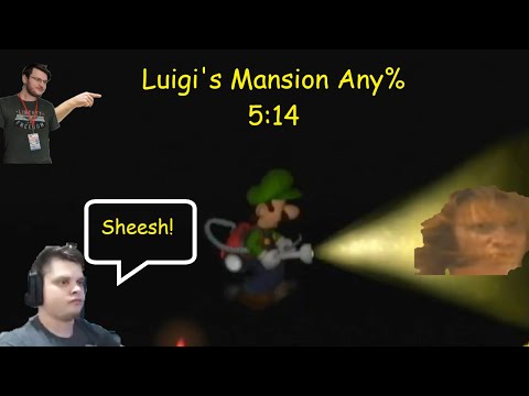 Luigi's Mansion Any% Speedrun in 5:14.933 (Former World Record)