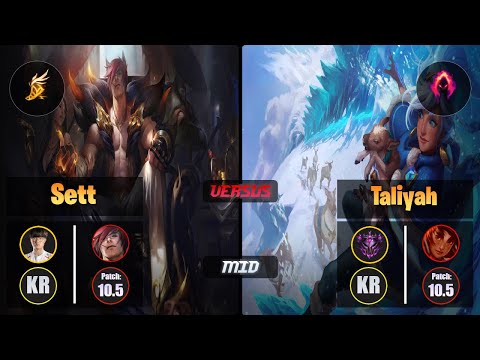 Faker SETT (Mid) [Fleet Footwork] VS TALIYAH - Master KR Patch 10.5