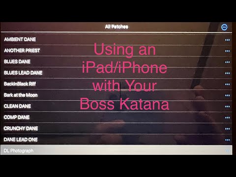 Using an iPad/iPhone with Your Boss Katana