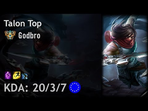 Talon Top vs Singed - Godbro - EUW Challenger Patch 7.14