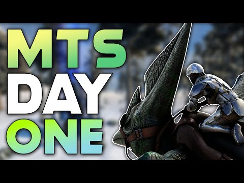 FIGHTING AGAINST 1000+ PLAYERS DAY 1 ON MTS! | ARK: Survival Evolved