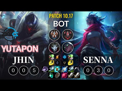 DFM Yutapon Jhin vs Senna Bot - KR Patch 10.17