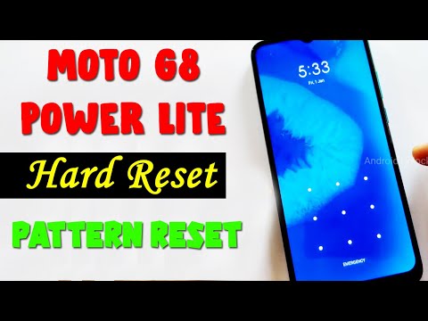 How to Hard Reset Moto G8 Power Lite Pattern Unlock | Moto G8 Power Lite Hard Reset Without Computer